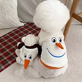baratos Trajes-Cachorros Gatos Fantasias Fantasia de Natal Roupa de Natal Festa Engraçado Prova-de-Água Respirável Macio Lavável Confortável Ao ar livre dia das Bruxas Casual / Diário Roupas para cães for Bichon