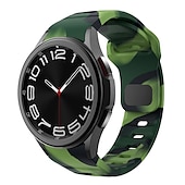 olcso Samsung óraszíjak-Óraszíj mert Samsung Galaxy Watch 7/6/5/4 40/44mm, Galaxy Watch 5 Pro 45mm, Galaxy Watch 4/6 Classic 42/46/43/47mm, Watch 3, Active 2, Gear S2 Szilikon Csere Szíj Vízálló Állítható Légáteresztő