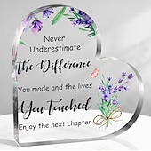levne Sochy-inspirativní přátelství akrylový ornament srdce - perfektní dárek k narozeninám, svátkům a domácí výzdobě