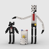 cheap Building Toys-Toilet Man and Surveillance Man Toy Titan Sound TV Man Skibidi Toilet Building Block Q Cute Team
