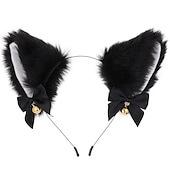 preiswerte Haarstyling-Zubehör-Katzenohren (gedämpftes Brot in Form von Katzenohren), Glöckchen-Haarband, Haar-Accessoires, japanisches Katzen-Kopfband, Halloween-Party, sexy Haarband