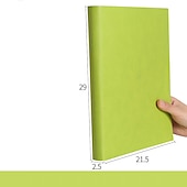 Χαμηλού Κόστους Notebooks &amp; Planners-400 σελίδες a4 σημειωματάριο φοιτητής τέχνης εξαίσιο παχύ μεγάλο σημειωματάριο a5 γραφείου υψηλής ποιότητας δερμάτινη εργασία συνεδρίου βιβλίο ρεκόρ οριζόντια γραμμή ημερολόγιο