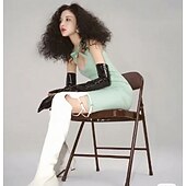 levne Gotické oděvy-Operní rukavice Dlouhé rukavice Rukavice Punk a gotika PU kůže Pro Disko Kostýmová hra Karneval Dámské Kostýmní šperky Módní šperky