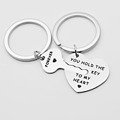 cheap Valentine&#039;s Day for Lover-You Hold The Key to Couple Stainless Steel Keychain Valentine&#039;s Day