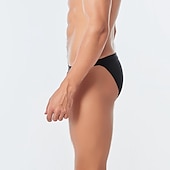 economico nuotata breve-Per uomo Pantaloncini da mare Slip da bagno Spiaggia Festa in piscina Traspirante Asciugatura rapida Vita elastica Liscio Breve Sport Informale Abbigliamento sportivo Nero Bianco Media elasticità