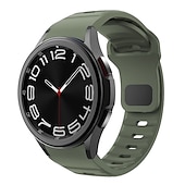 olcso Samsung óraszíjak-Óraszíj mert Samsung Galaxy Watch 7/6/5/4 40/44mm, Galaxy Watch 5 Pro 45mm, Galaxy Watch 4/6 Classic 42/46/43/47mm, Watch 3, Active 2, Gear S2 Szilikon Csere Szíj Vízálló Állítható Légáteresztő