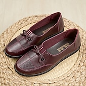 economico Ballerine da donna-Mocassini casual slip-on da donna con suola morbida – scarpe basse leggere in pelle PU con dettagli in pizzo per camminare, viaggiare e indossare tutti i giorni