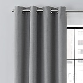 baratos Cortina de Blackout-Cortina blackout cinza com 1 painel, cortinas com isolamento térmico para quarto e sala de estar, série ikea