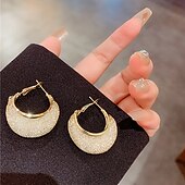 preiswerte Ohrringe-Damen Ohrstecker Tropfen-Ohrringe Kreolen Retro Tropfen Elegant Vintage Stilvoll Einfach Luxus Ohrringe Schmuck Gold Für Party Strasse Täglich Festtage Festival 1 Paar