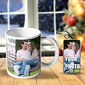 cheap Personalized Gifts-Personalized Photo Gift Mug  Custom Wedding Gift for Couple Wedding Gift Coffee Mugs Cup Custom Ceramic Mug Customizable Mug 11oz