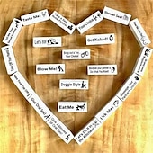 cheap Valentine&#039;s Day for Lover-Block Tower Jenga Game Couple Dating Block Tower Stacking Game teddy day  Day Valentine&#039;s Day for Christmas Gifts