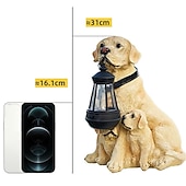 economico Luci paesaggistiche-Luci solari per cani da esterno impermeabili Decorazioni per il giardino per cani Luci solari da giardino per esterni impermeabili Decorazione paesaggistica Lampada da prato ornamenti da esterno