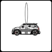 halpa Riipukset ja koristeet-2kpl mini cooper yleisauto aromaterapia riipus tuoksuva tabletti tarrat erikoisilmanraikastin auton sisustustarvikkeet