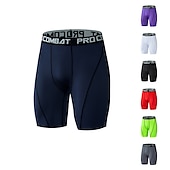 baratos shorts ativos masculinos-Homens Calção Esportes Para Noite Final de semana Corrida Casual Tecido Comprimento do joelho Ginástica Roupas Esportivas Preto Branco Micro-Elástica
