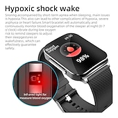 economico Smartwatch-Orologio Smart EP03 per Uomini 24h PTT ECG Frequenza Cardiaca Pressione Sanguigna Temperatura Bracciale Monitoraggio Non Invasivo della Glicemia Smartwatch