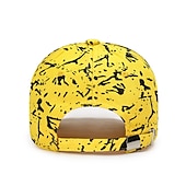 billiga Baseballkeps herr-Unisex Basebollkeps Solhatt Svart Vit Polyester Mode Ledigt Minimalism Utomhus Semester Grafisk Graffiti Justerbara Solskyddskräm Mode