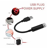 cheap Star Galaxy Projector Lights-Car Roof Star Night Light Portable Adjustable USB Flexible Interior LED Show Romantic Atmosphere Star Night Projector for CarsBedroomsPartiesetc (Red/Purple)