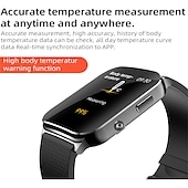 economico Smartwatch-Orologio Smart EP03 per Uomini 24h PTT ECG Frequenza Cardiaca Pressione Sanguigna Temperatura Bracciale Monitoraggio Non Invasivo della Glicemia Smartwatch