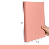 Χαμηλού Κόστους Notebooks &amp; Planners-400 σελίδες a4 σημειωματάριο φοιτητής τέχνης εξαίσιο παχύ μεγάλο σημειωματάριο a5 γραφείου υψηλής ποιότητας δερμάτινη εργασία συνεδρίου βιβλίο ρεκόρ οριζόντια γραμμή ημερολόγιο