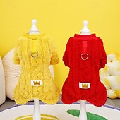お買い得  ジャンプスーツ-犬用 猫用 ジャンプスーツ ファッション かわいいスタイル 冬 ウォーム ソフト 洗濯可 快適 アウトドア スポーツ 犬服 for ビジョンフリーゼ プードル ポメラニアン 赤ちゃんサイズ パピヨン
