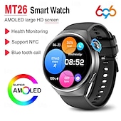 Χαμηλού Κόστους Smartwatch-696 MT26 Εξυπνο ρολόι 1.43 inch Έξυπνο ρολόι Bluetooth ΗΚΓ + PPG Βηματόμετρο Υπενθύμιση Κλήσης Συμβατό με Android iOS Γυναικεία Άντρες Κλήσεις Hands-Free Υπενθύμιση Μηνύματος IP 67 Θήκη ρολογιού 47mm