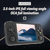 cheap Game Consoles-ANBERNIC RG35XX H Handheld Game Console, 3.5 Inch HD Screen Portable Audio Video Player, Double Rocker Handheld Retro Game Console