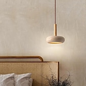billiga Belysning för köksön-led taklampa 15 cm 1-ljus 3-ljus 3 ljus färg pendel lanterndesign taklampa trä geometrisk vintage vardagsrum sovrum matsal 110-240v