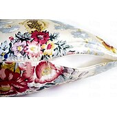 baratos Lençóis e fronhas-Fronha 100% seda amoreira 16 momme seda natural dupla face, capa de fronha com estampa floral de 1 peça com fecho de zíper oculto, cuidados de beleza hipoalergênicos