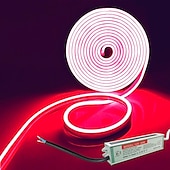 halpa LED-neonvalot-vedenpitävä joustava led-neon-nauhavalo teholla 12v ulkona silikoniköysi 5 m 16,4 ft 600 smd allasvalonauha sopii signature-baariin koti keittiö makuuhuone juhla joulukoristeet