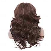 economico Parrucche storiche-Parrucche vintage Rugelyss parrucca mista marrone per donne parrucche sintetiche a strati complete per cosplay costume parrucche disco degli anni &#039;60 &#039;70 &#039;80 di Halloween