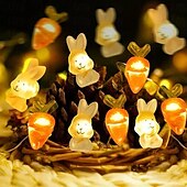 economico Luci di Pasqua-luci decorazioni di pasqua 2m 20led coniglio ravanello filo di rame led luci della stringa fata alimentato a batteria per pasqua decorazione del giardino di casa luci ghirlanda