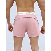 お買い得  メンズアクティブショーツ-男性用 ランニングショーツ ジムショーツ お出かけ 週末 高通気性 速乾性 弾性ウエスト 2 イン 1 平織り ショート 体操服 カジュアル アクティブウェア ブラック ホワイト