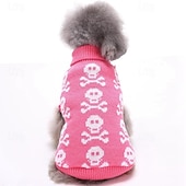 halpa Neulepuserot-Koirat Kissat Neulepaidat Jumpperi söpö tyyli Vapaa-aika Talvi Hengittävä Pehmeä Pestävä Mukava ulko- Rento / arki Koiran vaatteet for Bichon Frise Pomeranian Pienelle lemmikille papillon Small