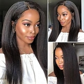 economico Closure e frontal-Chiusura in pizzo trasparente afro crespo e liscio, solo chiusura in capelli umani al 100%, chiusura in pizzo peruviano remy yaki liscio 4x4 per donna