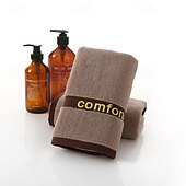 economico Set di asciugamani-Asciugamani viso assorbenti in cotone 100%, coppia di asciugamani in cotone da uomo addensati, asciugamani altamente assorbenti per bagni, palestre, hotel e spa, telo da bagno in tinta unita