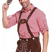 preiswerte Herrenhemd zum Knöpfen-Herren Hemd Freizeithemd Knopfhemd Karierte Hemden Schwarz Rot Grün Langarm Karomuster Revers Karneval Urlaub Tasche Bekleidung Baumwolle Baumwollmischung Mode Lässig Bequem