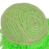 olcso Party Parókák-rövid, göndör, göndör afro paróka nőknek 70-es évek szintetikus hőálló parókák vicces party cosplay haj St. Patrick napi parókák