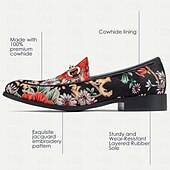 preiswerte Loafer aus hochwertigem Leder-Herren Loafer &amp; Slip On Formelle Schuhe Abendschuhe Leder Italienisches Vollnarbenleder Bequem Rutschfest Slipper Schwarz
