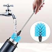 economico Pulizia cucina-Set di spazzole per la pulizia delle bottiglie d&#039;acqua 3 in 1: perfetto per bottiglie a collo stretto, bottiglie sportive, tazze da caffè, bicchieri e fiaschette
