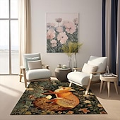 levne Koberce na plochu-inspirovaný william morris fox area kobereček kuchyňská podložka neklouzavá olejivzdorná podlahová podložka obývací pokoj koberec vnitřní venkovní podložka dekorace ložnice koupelna podložka vchod