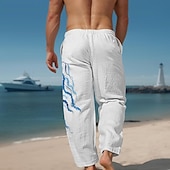 cheap Men&#039;s Printed Casual Pants-Jellyfish Marine Life Men&#039;s Resort 3D Printed Casual Pants Trousers Elastic Waist Drawstring Loose Fit Straight-Leg Summer Beach Pants S TO 3XL