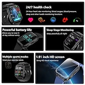 economico Smartwatch-tk10 ecgppg smart watch non invasivo glicemia frequenza cardiaca pressione sanguigna ossigeno nel sangue monitoraggio del sonno smartwatch