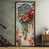 levne Kryty dveří-3D malba lapač snů kryty dveří tapisérie dveří záclona dekorace pozadí banner dveří pro přední dveře statek dovolená party dekorace zásoby