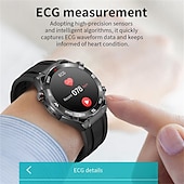abordables Relojes inteligentes-Reloj inteligente x100 para hombres con llamada Bluetooth, reloj de pulsera con pantalla grande de 1,43 pulgadas, ECG, control de la salud y la glucosa en sangre, reloj inteligente deportivo para
