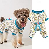 billiga Pyjamas-Hund Katt Pyjamas söt stil Ledigt Vinter Andningsfunktion Mjuk Tvättbar Bekväm Utomhus Ledigt / vardag Hundkläder for Bichon Frisé Pommeran valpen eller det lilla husdjuret Fjäril Small