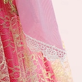 baratos Fantasias para meninas-Princesa Cinderela Aurora Vestidos Traje Cosplay Roupa Estilo bonito for Para Meninas Crianças Dia da Criança Casamento Convidado do casamento