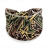 preiswerte Haarstyling-Zubehör-Bedrucktes Stirnband, Bohemian-Kopftuch, elastisches Damen-Sport-Yoga-Stirnband, breitkrempiges Stirnband, modischer Haarschmuck