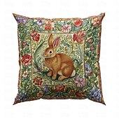 baratos estilo animal-1 pçs Veludo Cobertura de Almofada, Floral Animal Rústico Casual Quadrada Zíper Tradicional Clássico