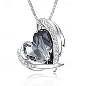 ieftine Cadou de Ziua Mamei pentru femei-cadouri de ziua femeii ziua femeii cadouri de ziua mamei pentru fete colier înger roz feminin nișă pandantiv creativ de cristal accesoriu simplu și versatil colier cadouri de ziua mamei pentru mama