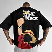 voordelige Cartoon- en filmkarakterafbeelding-One Piece Roronoa Zoro T-Shirt Cartoon Back To School Anime Harajuku Grafisch Kawaii Voor Voor heren Dames Volwassenen Carnaval Maskerade Heet stempelen Casual / Dagelijks